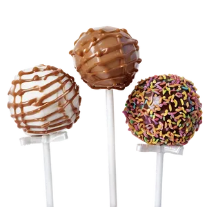 Caramel Cake Pop PNG Lup