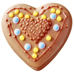 Caramel Candy Heart PNG 06212024 PNG
