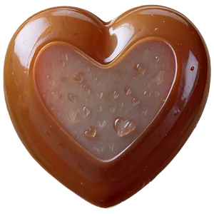 Caramel Candy Heart PNG Pjk