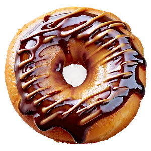 Caramel Drizzle Donut PNG 05232024