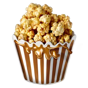 Caramel Drizzled Popcorn PNG 06212024 PNG