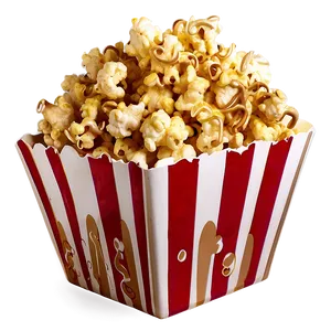 Caramel Drizzled Popcorn PNG 43