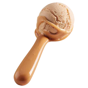 Caramel Ice Cream Scoop PNG Udf50