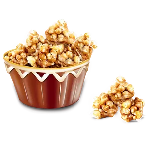 Caramel Popcorn Snack Png Qxl53 PNG image