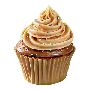 Caramel Sprinkled Cupcake PNG Bvm