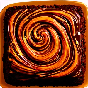 Caramel Swirled Brownie PNG Quy26 PNG