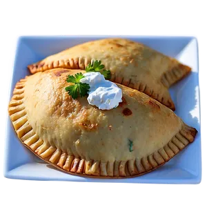 Caramelized Onion And Goat Cheese Empanadas PNG 06122024