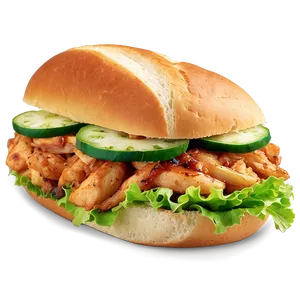 Caramelized Onion Chicken Sandwich PNG 28