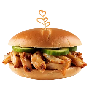 Caramelized Onion Chicken Sandwich PNG Fmr
