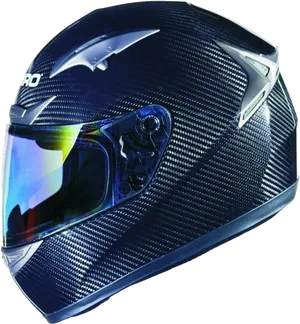 Carbon Fiber Motorcycle Helmet PNG image