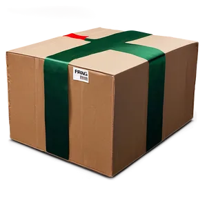 Cardboard Box With Fragile Tape Png 05242024 PNG image