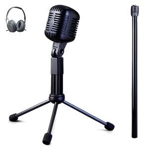 Cardioid Microphone On Stand Png 59 PNG image