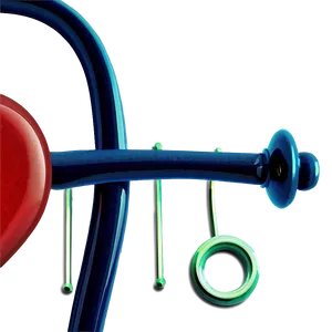 Cardiology Heart Stethoscope Png 06282024 PNG image