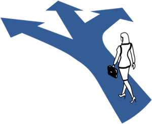 Career Path Choices Concept PNG image