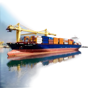 Cargo Ship At Dock PNG Bgf95 PNG