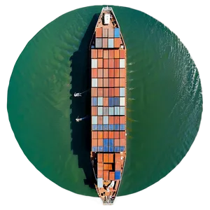 Cargo Ship In Canal PNG Vvb53 PNG