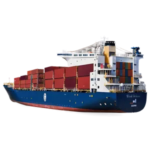 Cargo Ship In Storm Png 21 PNG image