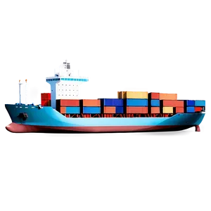 Cargo Ship With Containers Png 06122024 PNG image