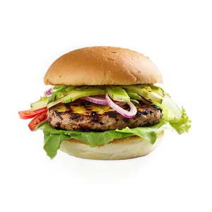 Caribbean Jerk Chicken Burger PNG 70 PNG