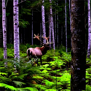 Caribou In Dense Forest PNG 61 PNG