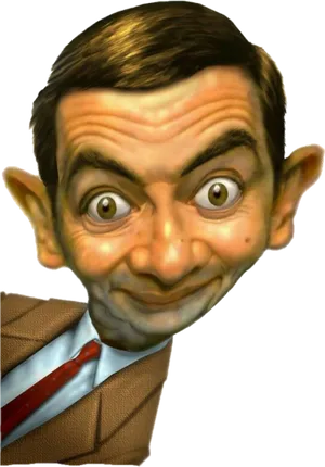 Caricatureof Comedic Character PNG image