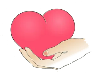 Caring Heartin Hand PNG image