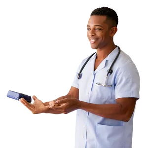 Caring Male Nurse PNG 28