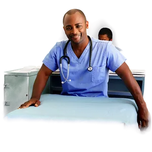 Caring Male Nurse PNG Kpc31 PNG