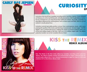 Carly Rae Jepsen Album Covers PNG image