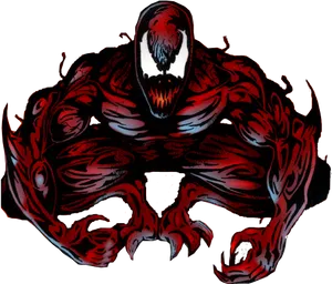 Carnage Comic Character Illustration PNG image