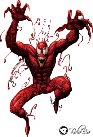 Carnage Comic Character Illustration PNG image