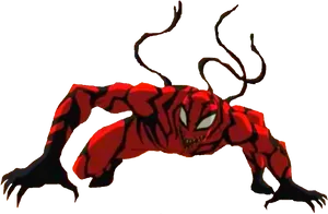 Carnage Comic Character Pose PNG image