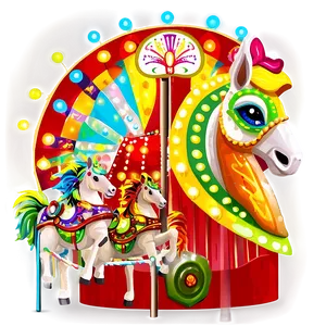 Carnival Carousel Horses PNG Xto89 PNG