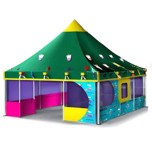 Carnival Event Tent Structure Png 06282024 PNG image