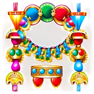 Carnival Festive Garlands PNG Myr PNG