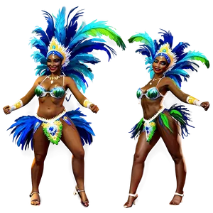 Carnival Samba Dancers PNG 15 PNG