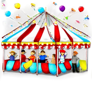 Carnival Tent With Crowds PNG Tds PNG