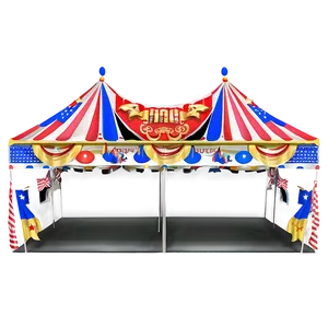 Carnival Tent With Flags PNG 06282024