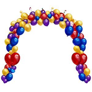 Carnival Theme Balloon Arch PNG Exg49 PNG