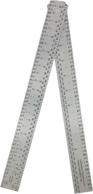 Carpenters Folding Ruler Extended PNG