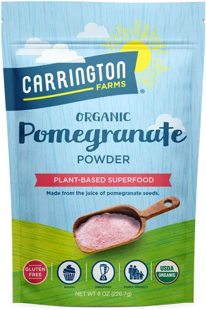 Carrington Farms Organic Pomegranate Powder Package PNG image