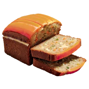 Carrot Bread Slice PNG 06132024