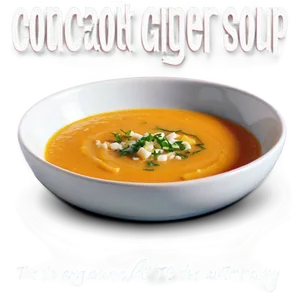 Carrot Ginger Soup PNG 16