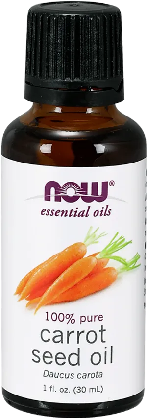 Carrot Seed Essential Oil Bottle PNG image