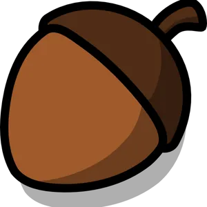 Cartoon Acorn Illustration PNG image