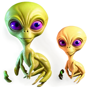 Cartoon Alien C PNG image