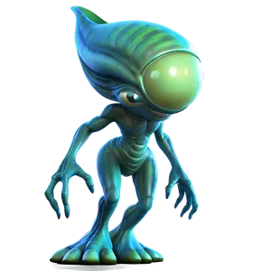 Cartoon Alien Character Png 05032024 PNG image