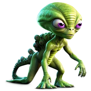 Cartoon Alien Character Png 06292024 PNG image