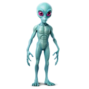 Cartoon Alien For Kids Png 1 PNG image