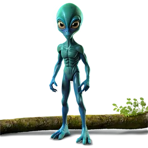 Cartoon Alien In Forest PNG 93 PNG